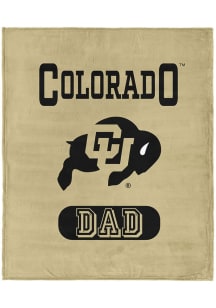 Colorado Buffaloes Dad Silk Touch Fleece Blanket - Gold