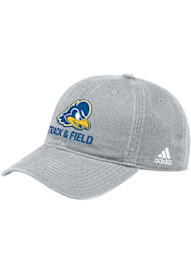 Adidas Delaware Fightin' Blue Hens Track & Field Washed Slouch Adjustable Hat - Grey