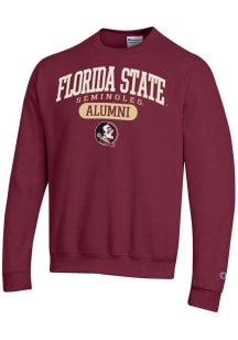Champion Florida State Seminoles Mens Red Pill Alumni Powerblend Long Sleeve Crew Sweatshirt