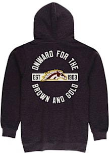 Summit Sportswear Western Michigan Broncos Mens Charcoal Front Back Long Sleeve Full Zip Jacket