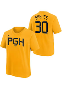 Paul Skenes Pittsburgh Pirates Youth Gold City Connect NN Player Tee