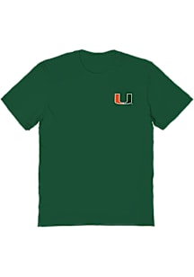 Vive La Fete Miami Hurricanes Womens Green Impressions Short Sleeve T-Shirt