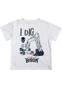 Vive La Fete Howard Bison Youth White Excavator Short Sleeve T-Shirt