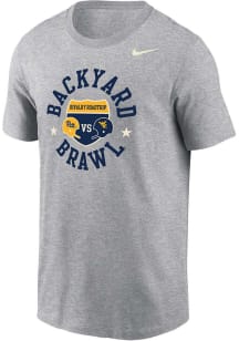 Pitt Panthers Grey Nike Football Backyard Brawl DriFIT Short Sleeve T Shirt