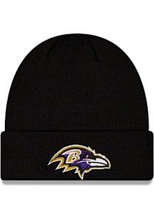 New Era Baltimore Ravens Black GCP BAL Knit cuff Mens Knit Hat