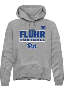 Emory Fluhr Rally Mens Graphite Pitt Panthers NIL Stacked Box Player Hood