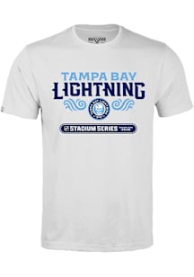 Levelwear Tampa Bay Lightning White Richmond Stacked 2026 Stadium Series Short Sleeve T Shirt