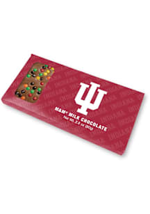 Red Indiana Hoosiers Window Milk Chocolate w/ M&amp;M's Candy