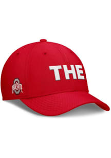Ohio State Buckeyes Nike THE Rise Swooshflex Flex Hat - Red