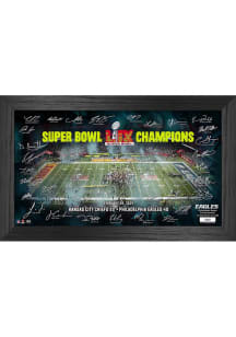 Philadelphia Eagles 2024 Super Bowl Champions Gridiron Signature Picture Frame - Midnight Green