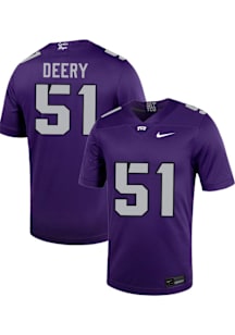 Coltin Deery  Nike TCU Horned Frogs Purple Football NIL Game Football Jersey
