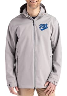 Mens Pitt Panthers Grey Cutter and Buck Vault Camano Light Weight Jacket