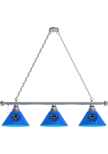 St Louis Blues 3 Shade Silver Billiard Lamp