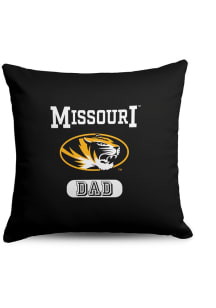Missouri Tigers Dad 18x18 Throw Pillow - Black