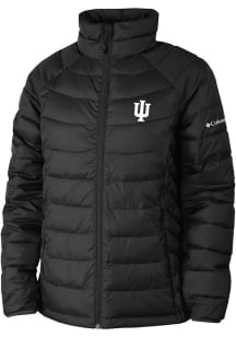 Womens Indiana Hoosiers Black Columbia Powder Lite Heavy Weight Jacket
