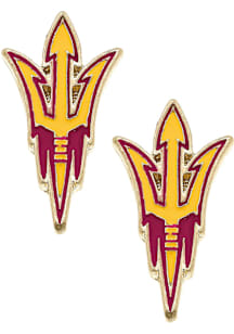 Arizona State Sun Devils Enamel Logo Stud Womens Earrings