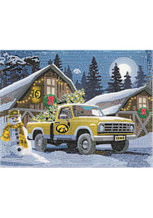 Gold Iowa Hawkeyes Diamond Puzzle