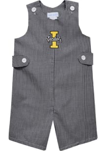 Vive La Fete Idaho Vandals Toddler Black Gingham Overalls