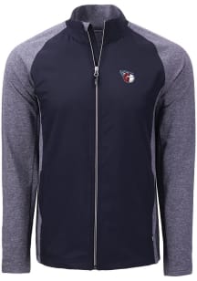 Cutter and Buck Cleveland Guardians Mens Navy Blue Adapt Eco Medium Weight Jacket