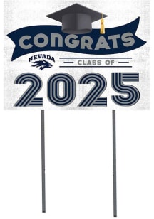 Nevada Wolf Pack KH Sports Fan 18x24 Yard Sign with Stakes Class of 2025 Yard Sign - White