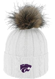 LogoFit K-State Wildcats White Alps Womens Knit Hat