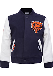 Pro Standard Chicago Bears Toddler Navy Blue Classic Chenille Outerwear Light Weight Jacket