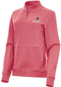Antigua Ball State Cardinals Womens Red Crush Qtr Zip