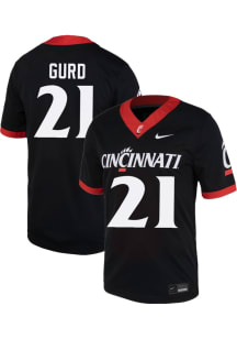 Patrick Gurd Nike Mens Black Cincinnati Bearcats NIL Football Jersey