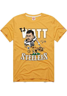 TJ Watt Pittsburgh Steelers Gold Signature Celebration Short Sleeve Fashion Player T Shirt