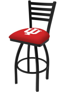 Black Indiana Hoosiers High Back Swivel Pub Stool