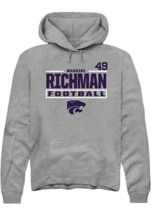 Maguire Richman Rally Mens Graphite K-State Wildcats NIL Stacked Box Player Hood