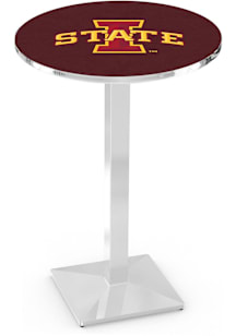 Iowa State Cyclones Chrome Square Base Pub Table