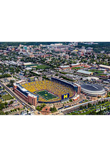 Michigan Wolverines UM vs Neb Maize Out from Air 11x17 Unframed Poster