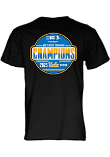 UCLA Bruins Black Big Ten Men's Soccer Tournament Champions Short Sleeve T Shirt