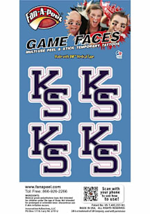 Purple K-State Wildcats 4pk Waterless Tattoo