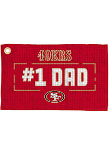 San Francisco 49ers #1 Dad Waffle Golf Towel