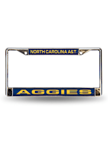 North Carolina A&T State University Standard Chrome License Plate Frame - Silver