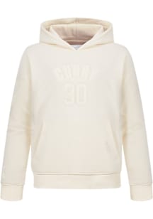 Stephen Curry  Pro Standard Golden State Warriors Youth White Neutral Long Sleeve Hoodie