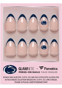 Navy Blue Penn State Nittany Lions Glamnetic Press On Nails Cosmetics