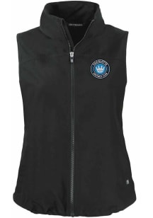 Cutter and Buck Charlotte FC Womens Black Charter Vest