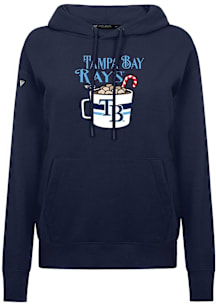Levelwear Tampa Bay Rays Womens Navy Blue Adorn Mellow Hooded Sweatshirt
