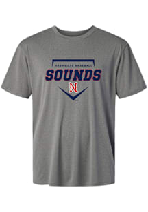 Summit Sportswear Nashville Sounds Youth Graphite Homeplate Short Sleeve T-Shirt