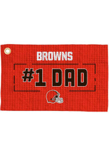 Cleveland Browns #1 Dad Waffle Golf Towel
