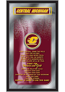 Central Michigan Chippewas Fight Song Hanging Back Bar Mirror