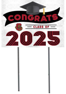 Cornell Big Red KH Sports Fan 18x24 Yard Sign with Stakes Class of 2025 Yard Sign - White