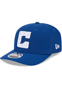 New Era Indianapolis Colts C Logo 9SEVENTY Stretch Snap Adjustable Hat - Blue