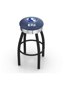 Eastern Illinois Panthers 3 Ring Chrome Seat Pub Stool - Black