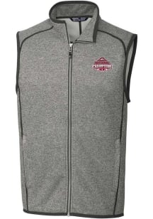 Mens Ohio State Buckeyes Grey Cutter and Buck 2024 Football National Champion Mainsail Vest