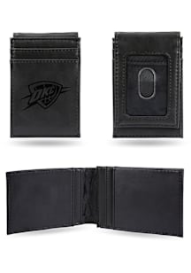 Oklahoma City Thunder Laser Engraved Mens Bifold Wallet