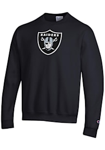 Champion Las Vegas Raiders Mens Black Powerblend Long Sleeve Crew Sweatshirt